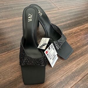 Zara Beaded Rhinestone sandal